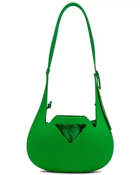 Маленькая формованная сумка через плечо Bottega Veneta, цвет Parakeet