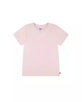 Маленькая футболка Levi's Batwing с логотипом для девочек, цвет Rosa