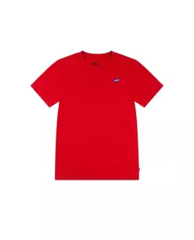 Маленькая футболка Levi's Batwing с логотипом для мальчиков, красный