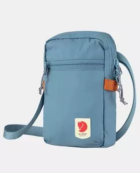 Маленькая голубая сумка через плечо с карманом и молнией из переработанного нейлона High Coast Fjllrven, светло-синий