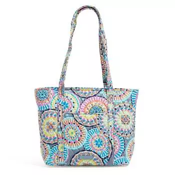 Маленькая хлопковая сумка-тоут Vera Outlet Vera Bradley, цвет Sunny Medallion