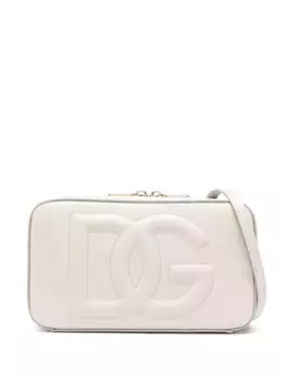 Маленькая каркасная сумка с логотипом DG DOLCE & GABBANA, нейтральный