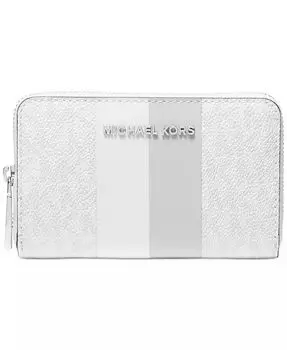 Маленькая карточка на молнии с логотипом Jet Set Michael Kors, белый