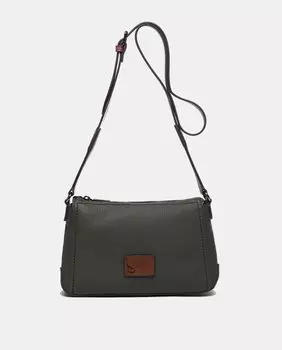 Маленькая комбинированная сумка через плечо из зеленых переработанных материалов Abbacino, зеленый