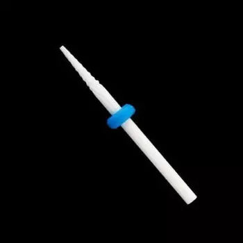 Маленькая конусная керамическая фреза м 3/32" - средний синий, AllePaznokcie