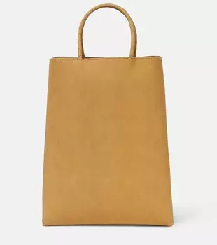 Маленькая коричневая кожаная сумка для покупок. Bottega Veneta, коричневый