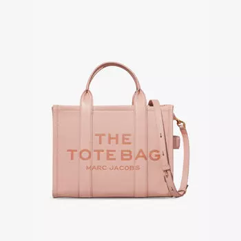 Маленькая кожаная большая сумка Marc Jacobs, розовый