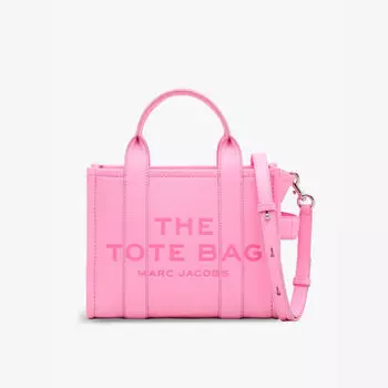 Маленькая кожаная большая сумка Marc Jacobs, розовый