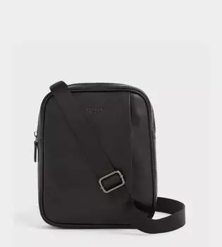 Маленькая кожаная двусторонняя сумка-мессенджер Carter OSPREY LONDON, черный