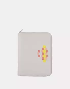 Маленькая кожаная подставка для документов для мини-кожаной подставки для iPad А5 Dudu, светло-серый