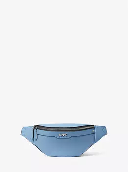 Маленькая кожаная поясная сумка Varick Michael Kors Mens, синий