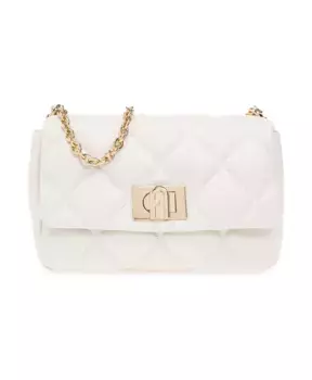Маленькая кожаная сумка через плечо 1927 года Furla, бежевый
