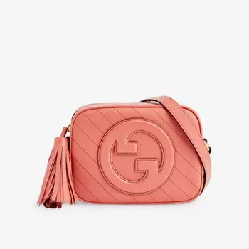 Маленькая кожаная сумка через плечо Blondie Gucci, цвет gorgeus grace