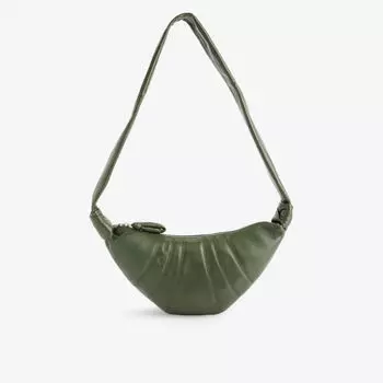 Маленькая кожаная сумка через плечо croissant Lemaire, цвет papyrus