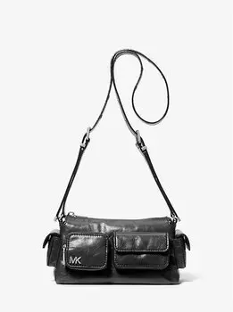 Маленькая кожаная сумка через плечо Dakota Michael Kors, черный