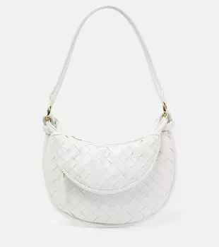 Маленькая кожаная сумка через плечо gemelli Bottega Veneta, белый