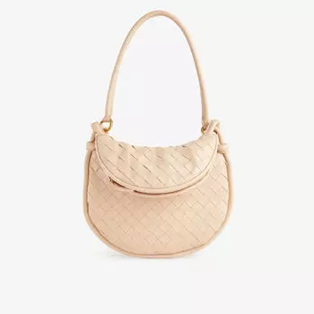 Маленькая кожаная сумка через плечо gemelli Bottega Veneta, цвет lotus-m brass