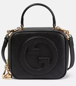 Маленькая кожаная сумка через плечо Gucci Blondie Gucci, черный