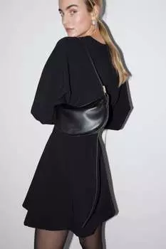 Маленькая кожаная сумка через плечо и другие истории H&M, черный
