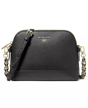 Маленькая кожаная сумка через плечо jet set charm с куполом Michael Kors, черный