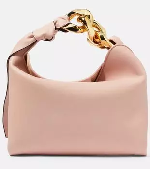 Маленькая кожаная сумка через плечо Jw Anderson, розовый