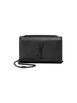 Маленькая кожаная сумка через плечо Kate Saint Laurent, черный