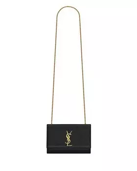 Маленькая кожаная сумка через плечо Kate Saint Laurent, цвет Black