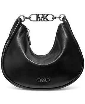 Маленькая кожаная сумка через плечо Kendall Michael Kors, цвет Black