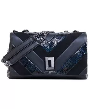 Маленькая кожаная сумка через плечо Lafayette KARL LAGERFELD PARIS, черный