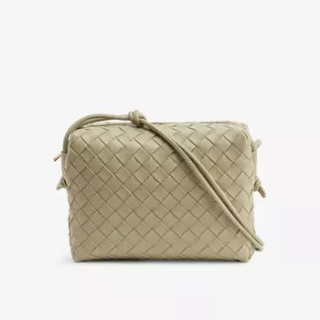 Маленькая кожаная сумка через плечо Loop Bottega Veneta, желтый