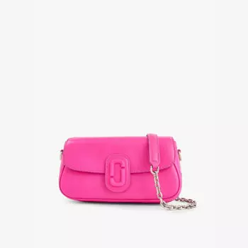Маленькая кожаная сумка через плечо Marc Jacobs, розовый