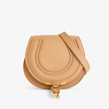 Маленькая кожаная сумка через плечо Marcie Chloe, цвет light tan