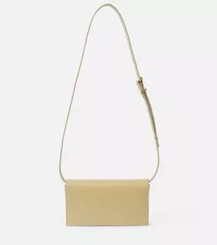 Маленькая кожаная сумка через плечо на каждый день Jil Sander, коричневый