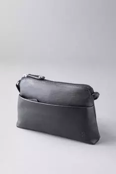 Маленькая кожаная сумка через плечо 'Rydal' Lakeland Leather, черный