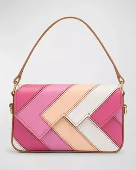 Маленькая кожаная сумка через плечо с клапаном Wave Missoni, цвет Pink