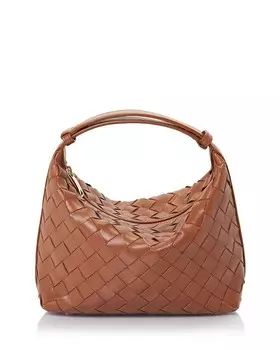 Маленькая кожаная сумка через плечо Wallace Bottega Veneta