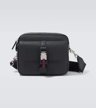 Маленькая кожаная сумка через плечо Web Gucci, Black/Black/Vrv