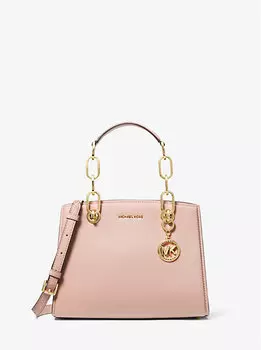 Маленькая кожаная сумка Cynthia Michael Kors, розовый