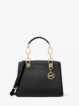 Маленькая кожаная сумка Cynthia Michael Kors, черный