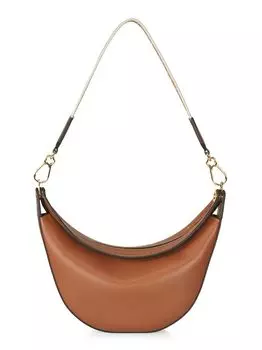 Маленькая кожаная сумка-хобо Luna Loewe