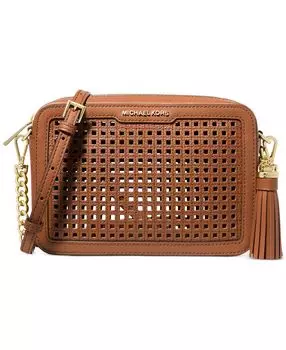 Маленькая кожаная сумка jet set для фотоаппарата Michael Kors