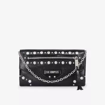 Маленькая кожаная сумка Jill The Kooples, черный