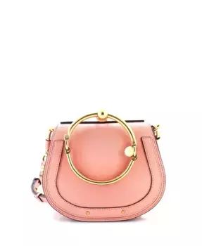 Маленькая кожаная сумка-кроссбоди Small Nile Pre-Owned Chloe, розовый