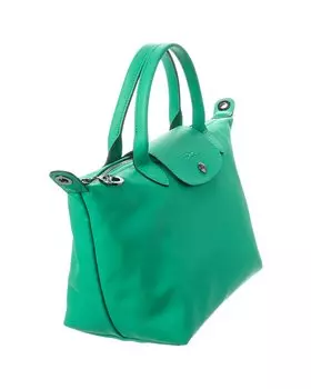 Маленькая кожаная сумка Longchamp Le Pliage Xtra, зеленый