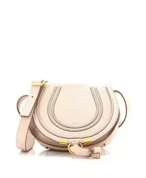 Маленькая кожаная сумка Marcie через плечо Pre-Owned Chloe, коричневый/бежевый