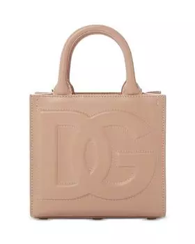 Маленькая кожаная сумка на каждый день Dolce & Gabbana, цвет Tan/Beige