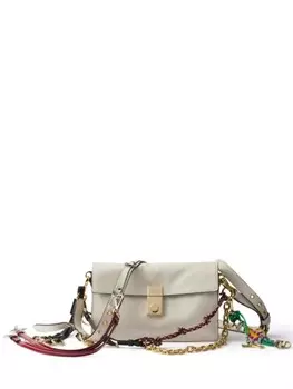 Маленькая кожаная сумка Prada, белый