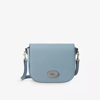 Маленькая кожаная сумка-саквояж Darley Mulberry, синий