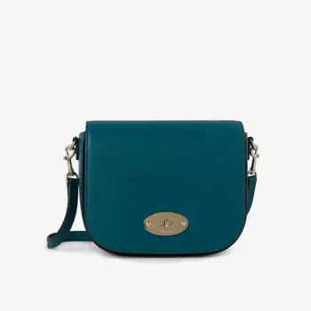 Маленькая кожаная сумка-саквояж Darley Mulberry, синий