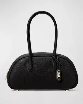 Маленькая кожаная сумка-саквояж Lulu MICHAEL Michael Kors, цвет Black